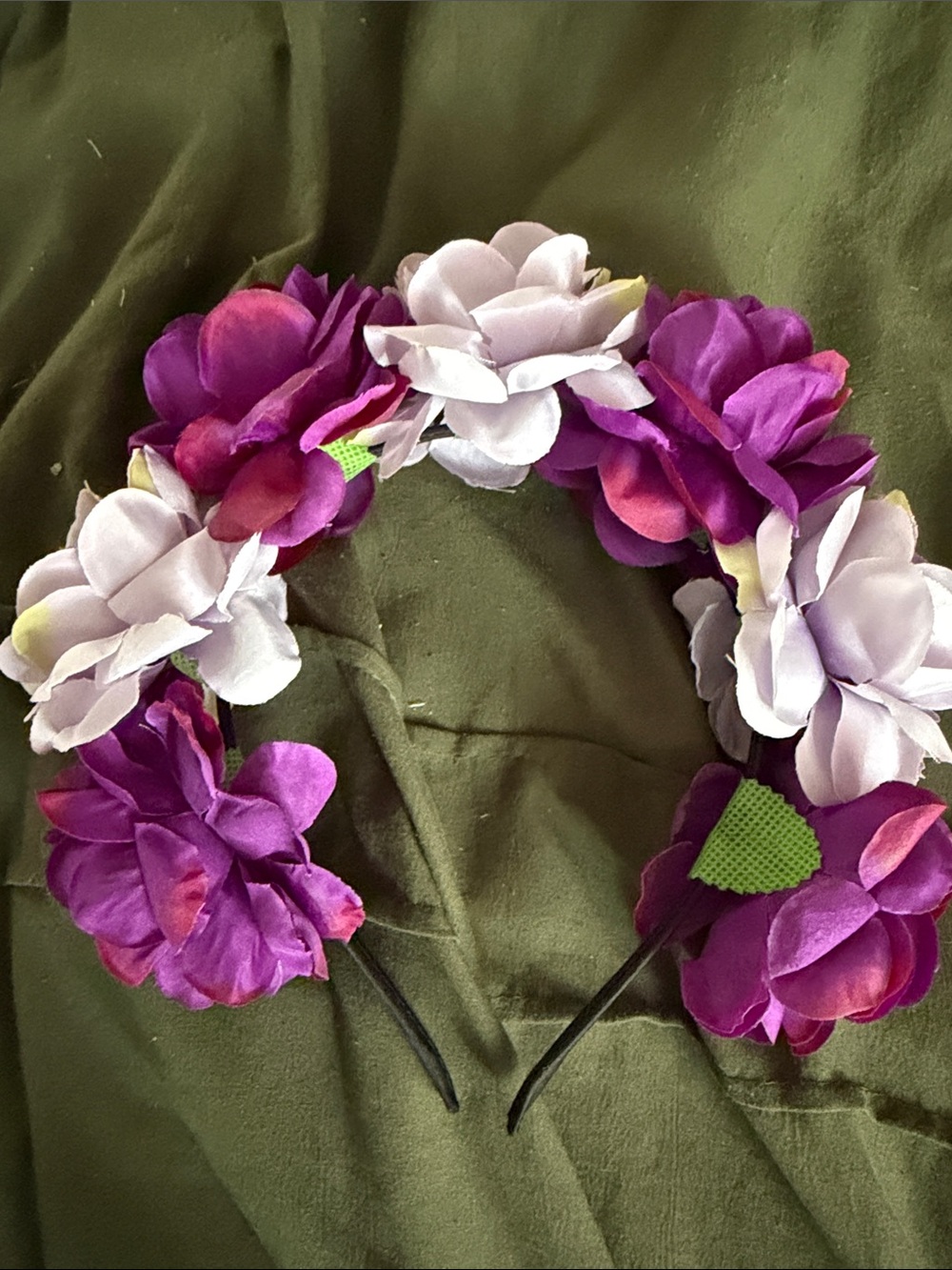 Floral Headband for Women - Purple and Lavender Flower Crown